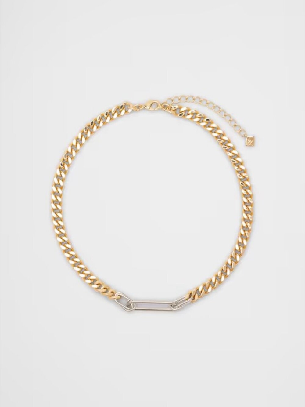 Banana Republic Factory Two Tone Paperclip Necklace